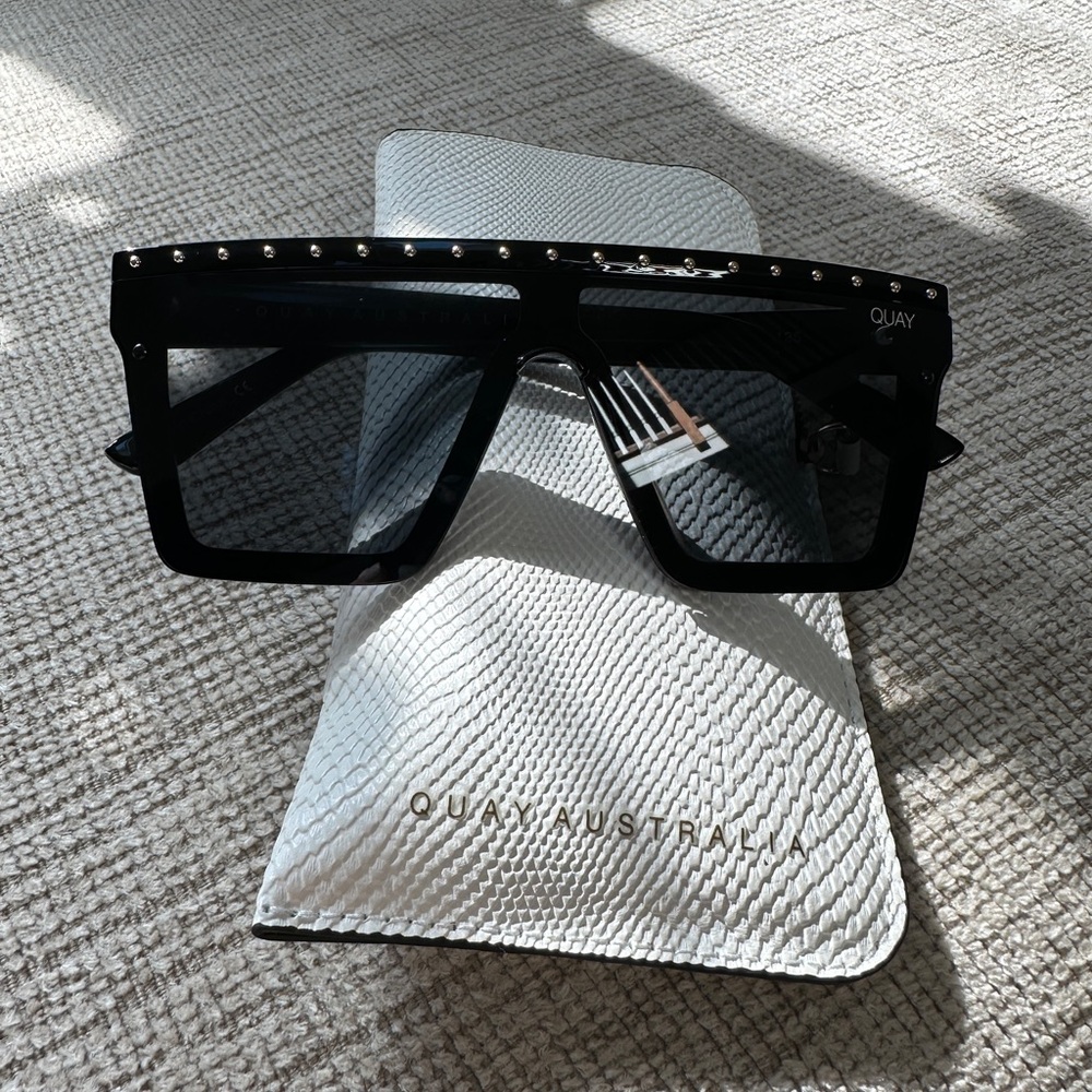 Quay Australia Black Sunglasses with Studs